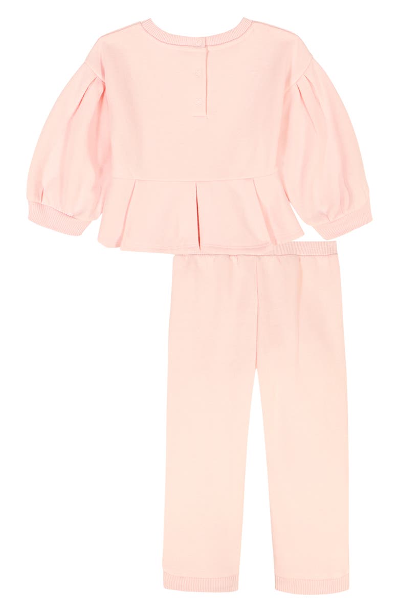 Juicy Couture Kids' Velour Ruffle Hem Top & Pants Set, Alternate, color, Pink