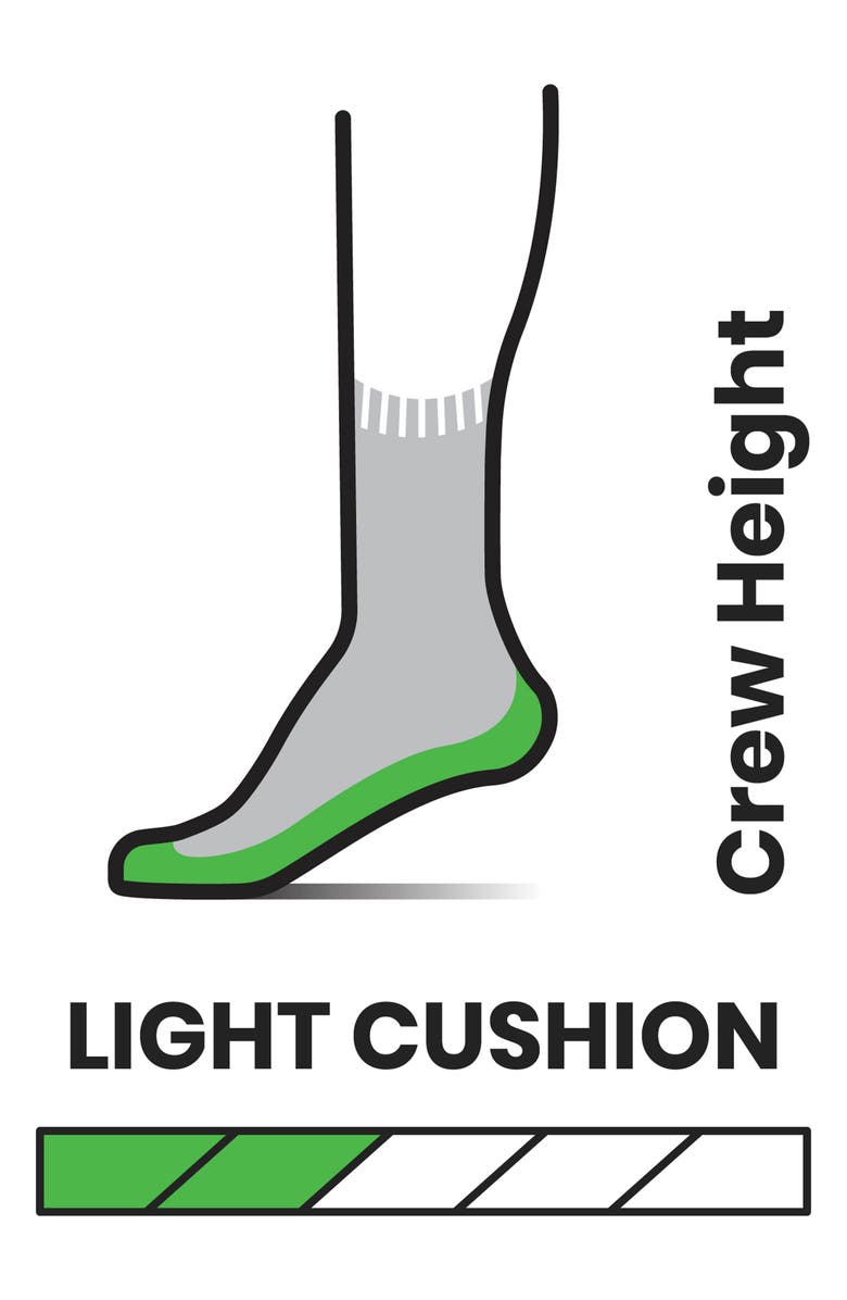 Smartwool Hike Lite Cushioned Crew Socks, Alternate, color, Medium Gray