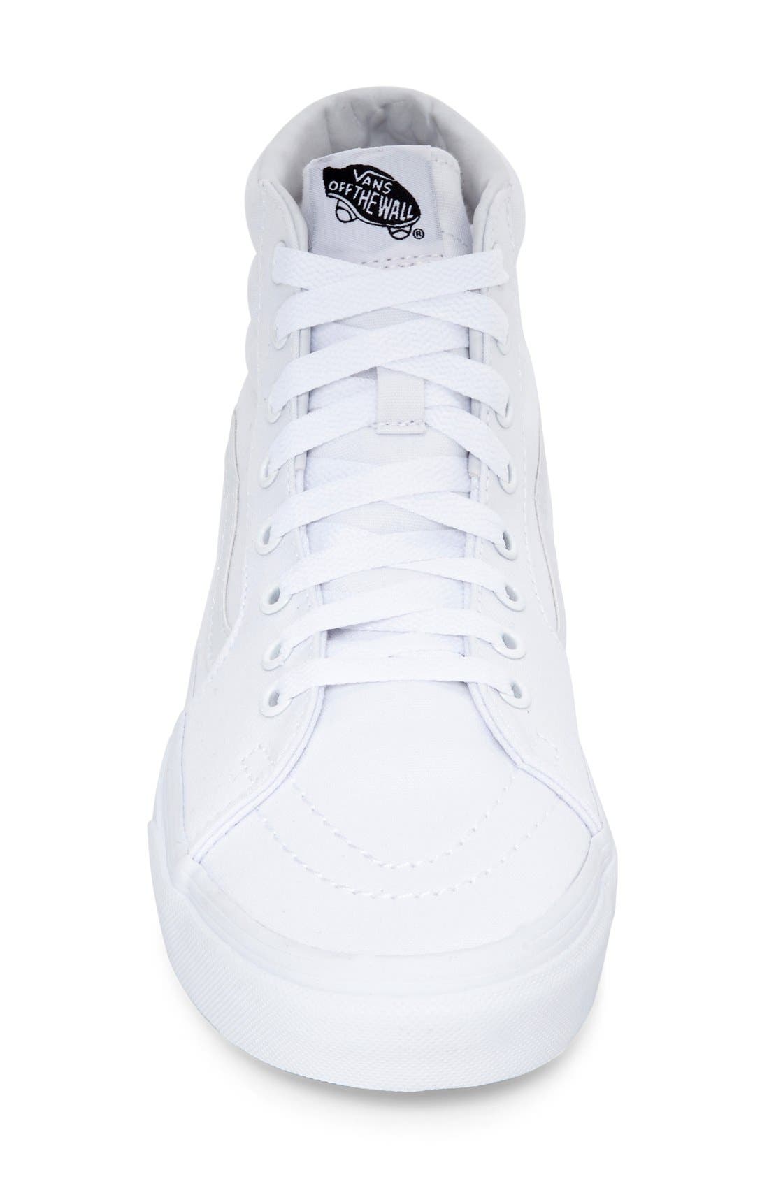 Sk8-Hi Sneaker, Alternate, color, TRUE WHITE