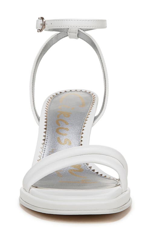 Circus Ny By Sam Edelman Holly Ankle Strap Sandal In Bright White