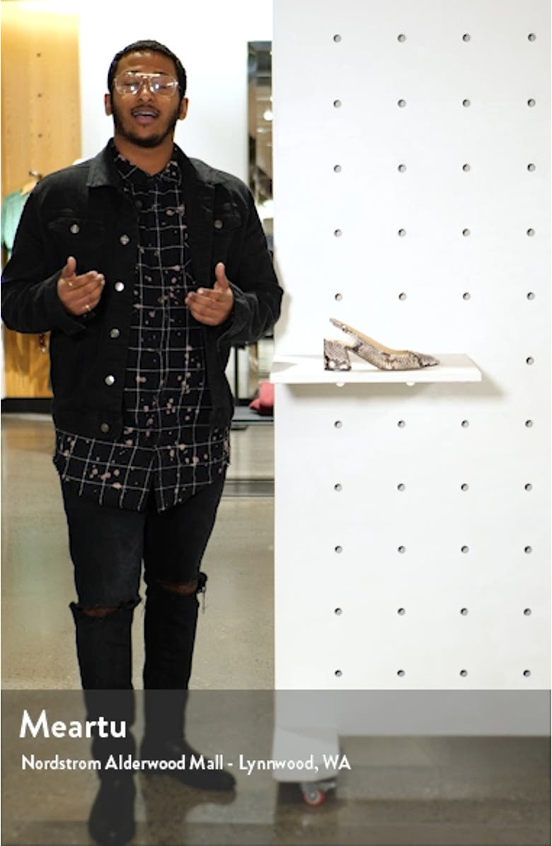 Zabie Slingback Pointed Toe Pump, sales video thumbnail