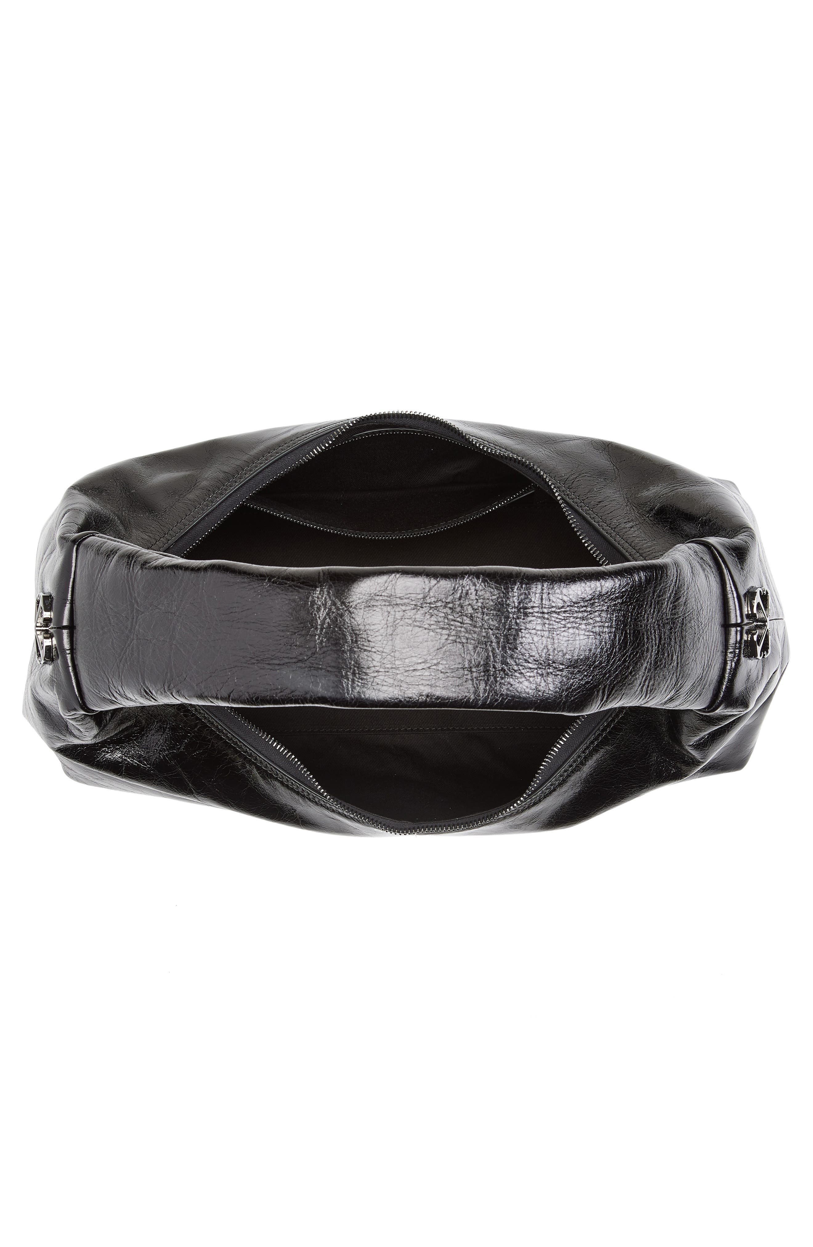 Off-White Jumbo Arcade Leather Hobo Bag, Alternate, color, 