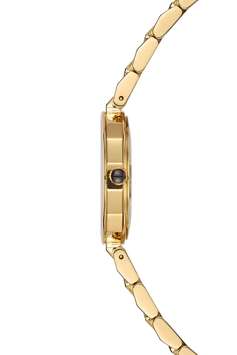 Mother-of-Pearl Stainless Steel Bracelet Watch, Alternate, color, GOLD/ STAINLESS STEEL