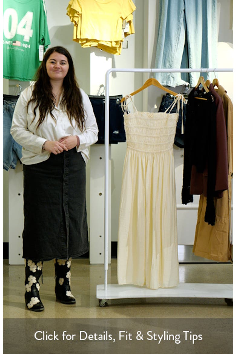 Shirred Bodice Midi Dress video