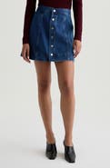 AG Evie A-Line Denim Miniskirt