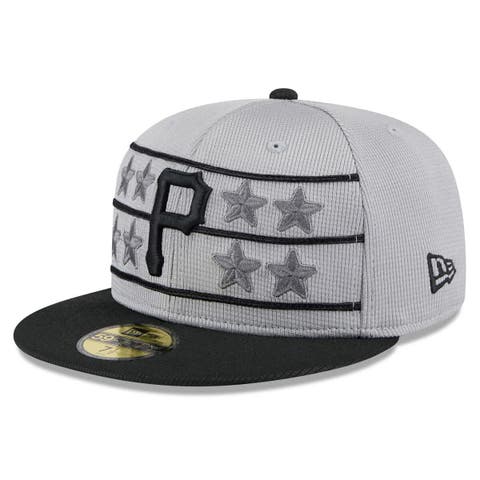 Men's New Era  Gray/Black Pittsburgh Pirates 2025 Batting Practice 59FIFTY Fitted Hat