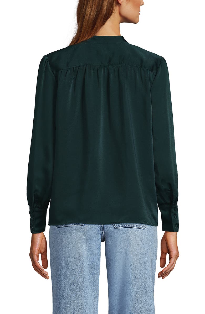 Lands' End Satin Popover Shirt, Alternate, color, 