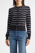 Derek Lam 10 Crosby Thibeaut Stripe Cotton & Cashmere Cardigan