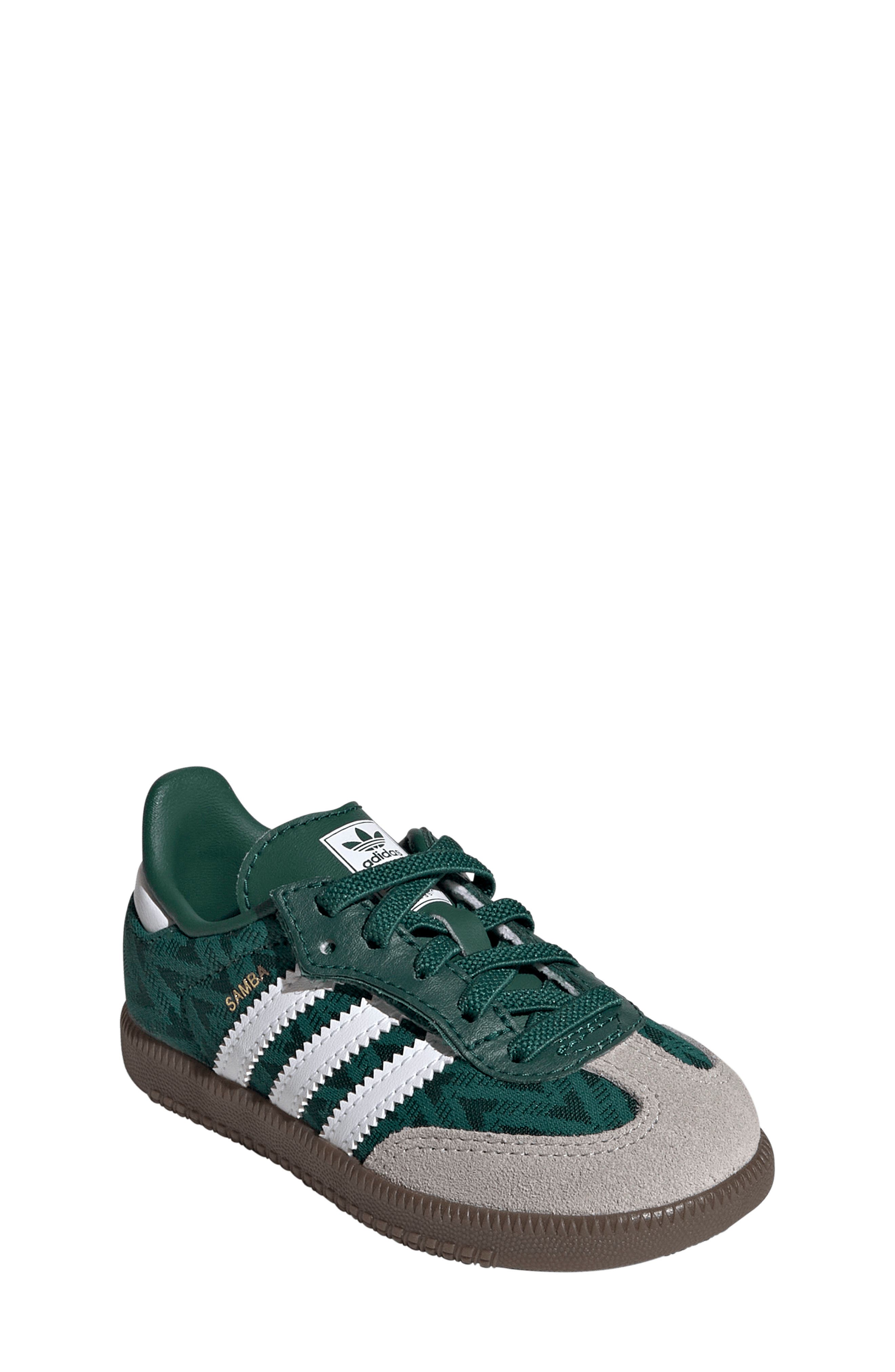 adidas Kids' Samba OG Sneaker, Main, color, Green/ White/ Gum