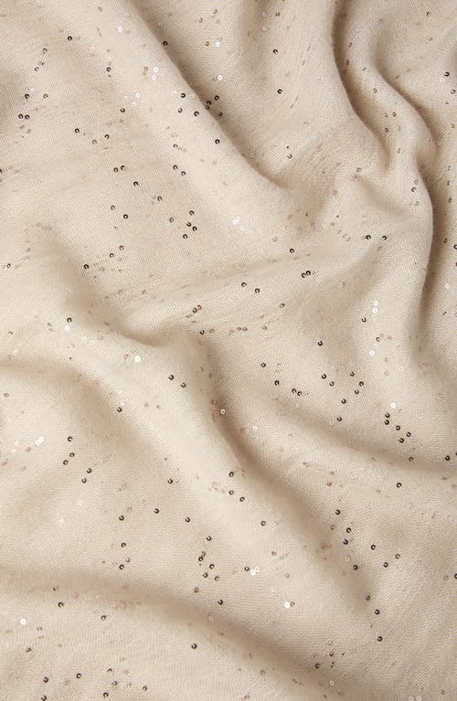 Brunello Cucinelli Cashmere And Silk Diamond Yarn Scarf In Beige
