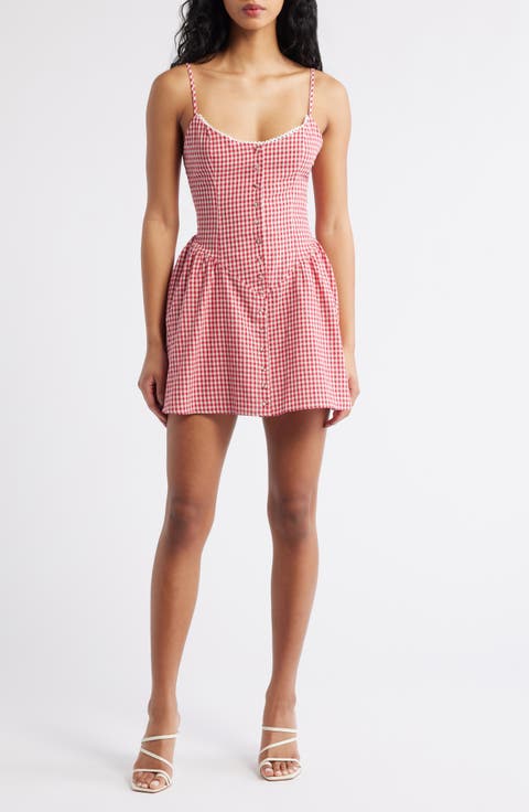 Toulouse Gingham Sleeveless Minidress