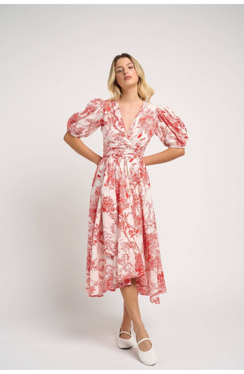 GUADALUPE DESIGN Monica Dress, Alternate, color, Red