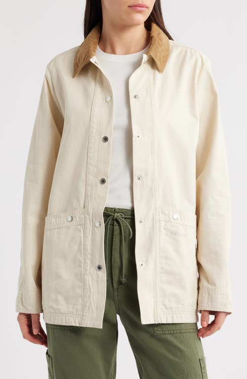 Barbour Sonnie Corduroy-trimmed Cotton-canvas Jacket