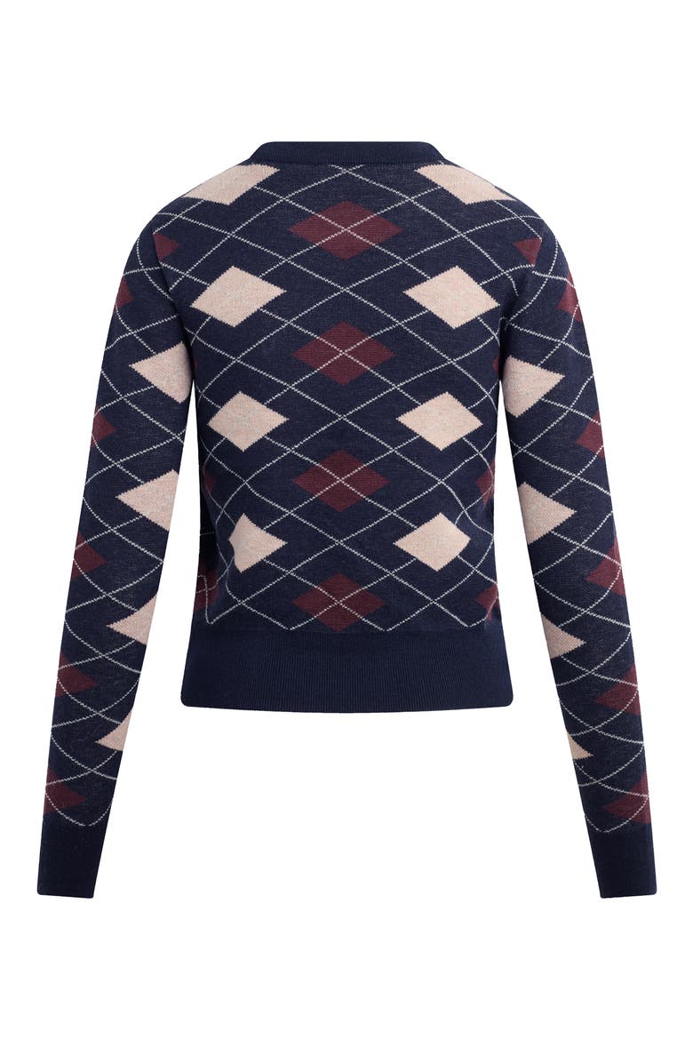The Henry Argyle Crewneck Sweater, Alternate, color, NAVY ARGYLE