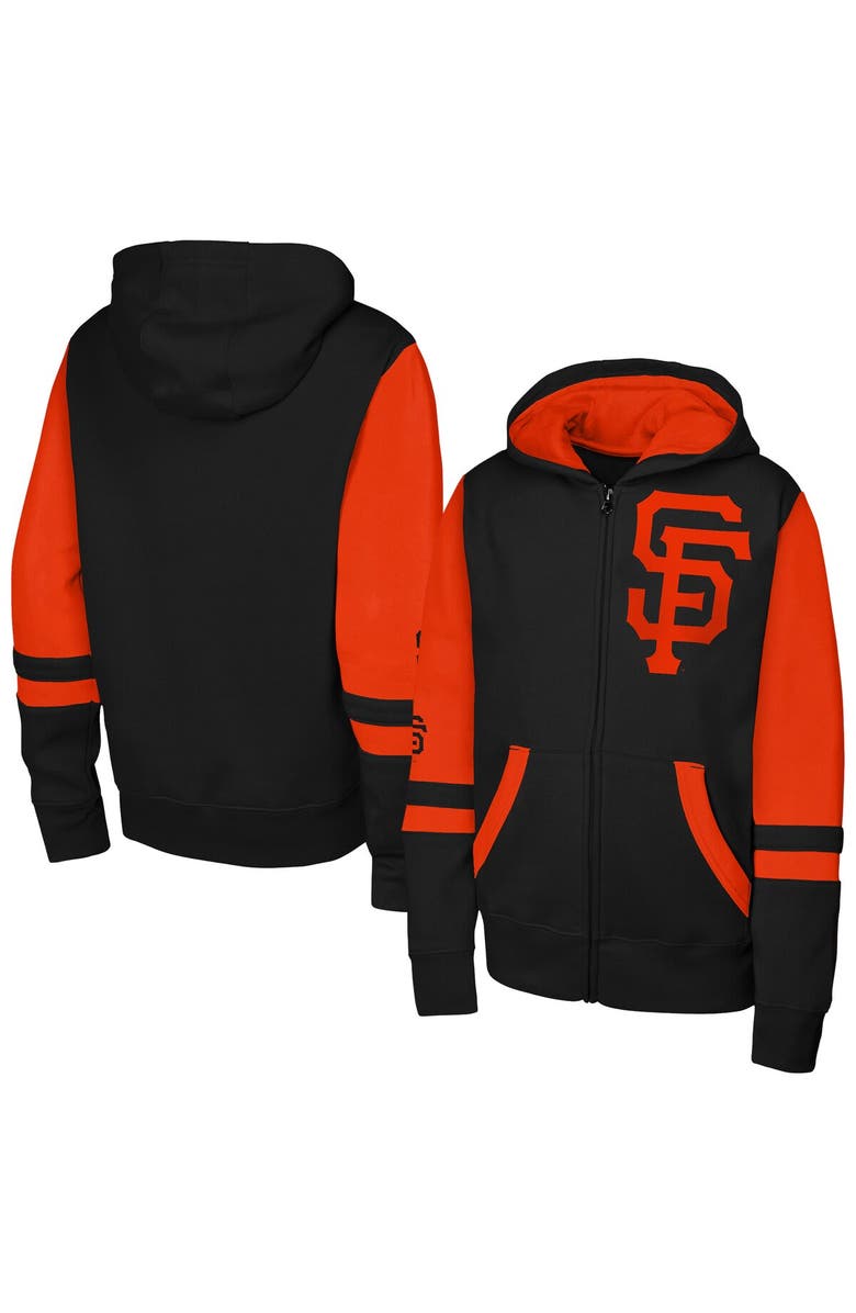 Outerstuff Men's Outerstuff Black San Francisco Giants Stadium Colorblock Full-Zip Hoodie, Main, color, Black