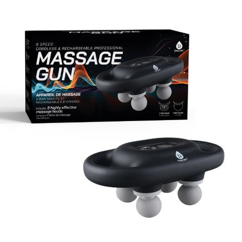 9-Speed Deep Tissue Massage Gun - Cordless With 8Pro Massage Heads