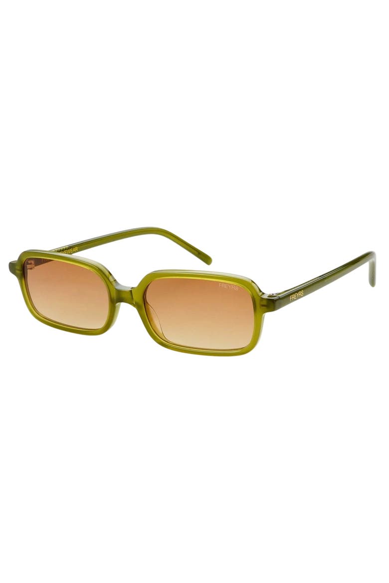 Miki Rectangular Sunglasses, Alternate, color, Olive