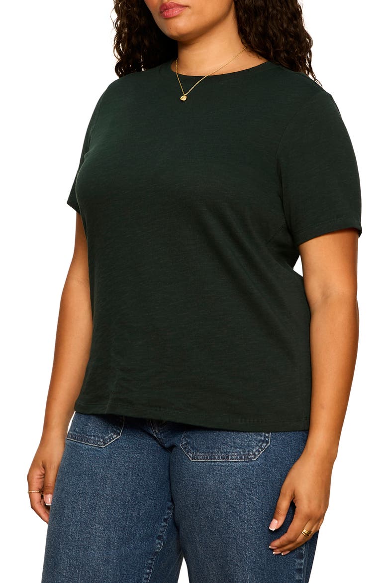 Icon Cotton T-Shirt, Alternate, color, FOREST GREEN