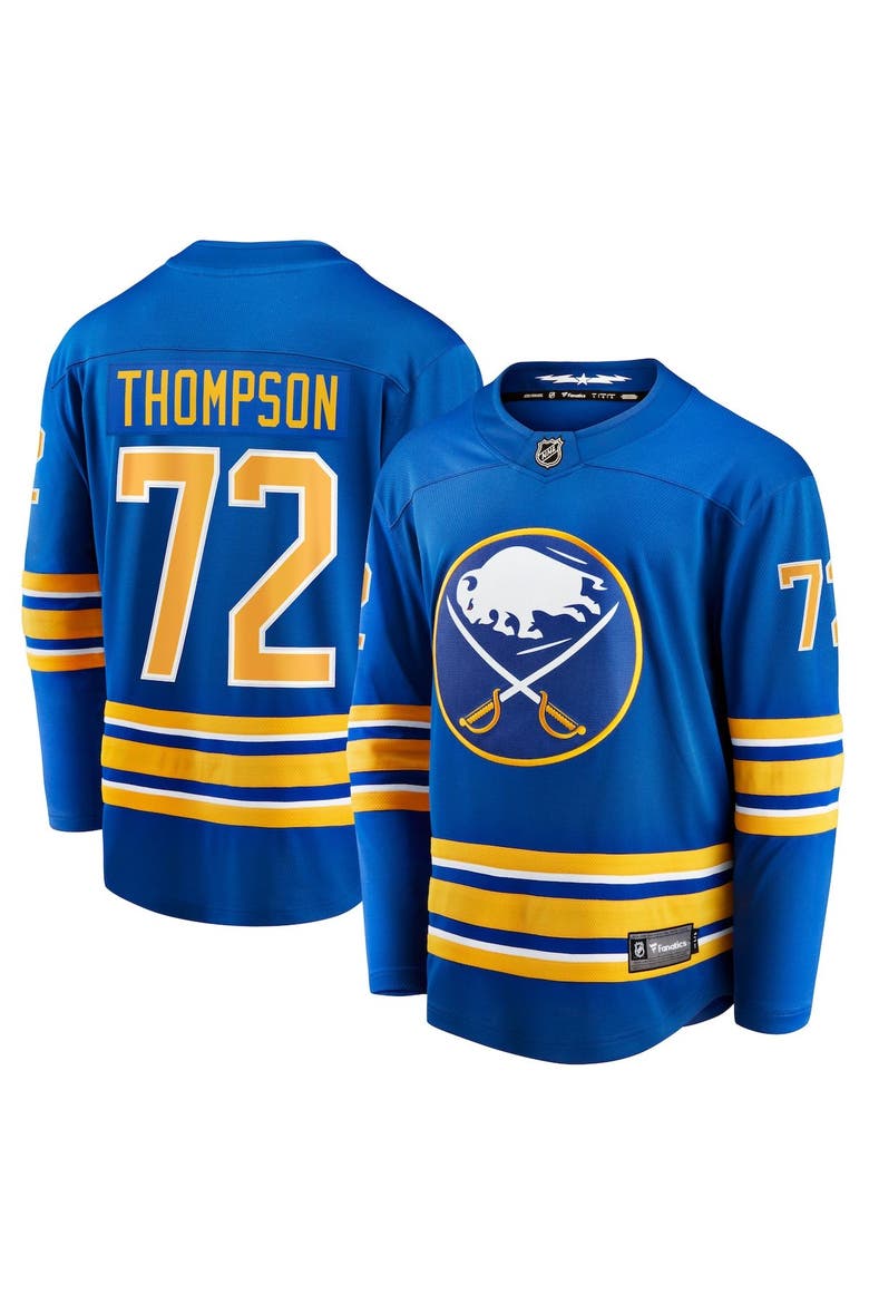 Men's Fanatics Tage Thompson Royal Buffalo Sabres Home Breakaway Player Jersey, Main, color, Royal