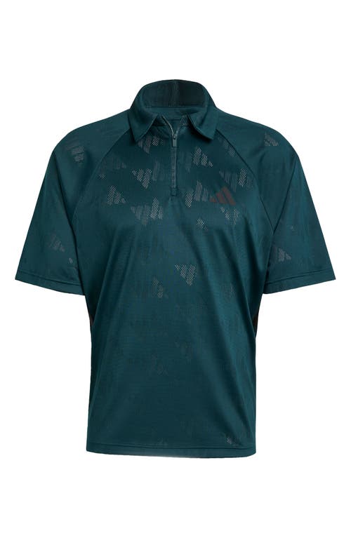 Adidas Originals Adidas Stadium Jacquard Polo In Green
