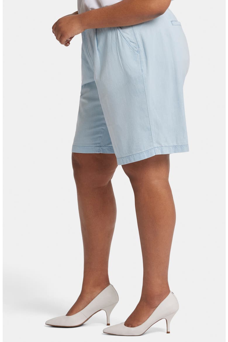 Relaxed High Waist Denim Bermuda Shorts, Alternate, color, OCEANFRONT
