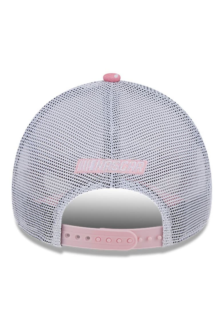 Men's New Era  Pink 9FORTY A-Frame Trucker Paisley Adjustable Hat, Alternate, color, Pink