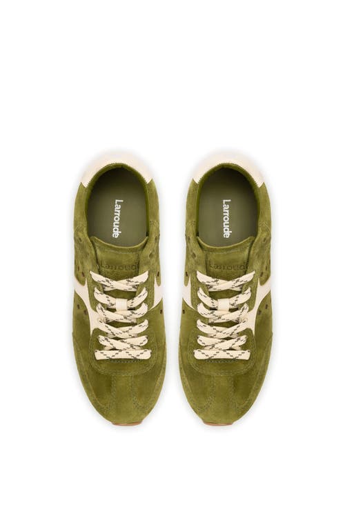 Larroude Stella Sneaker In Seaweed