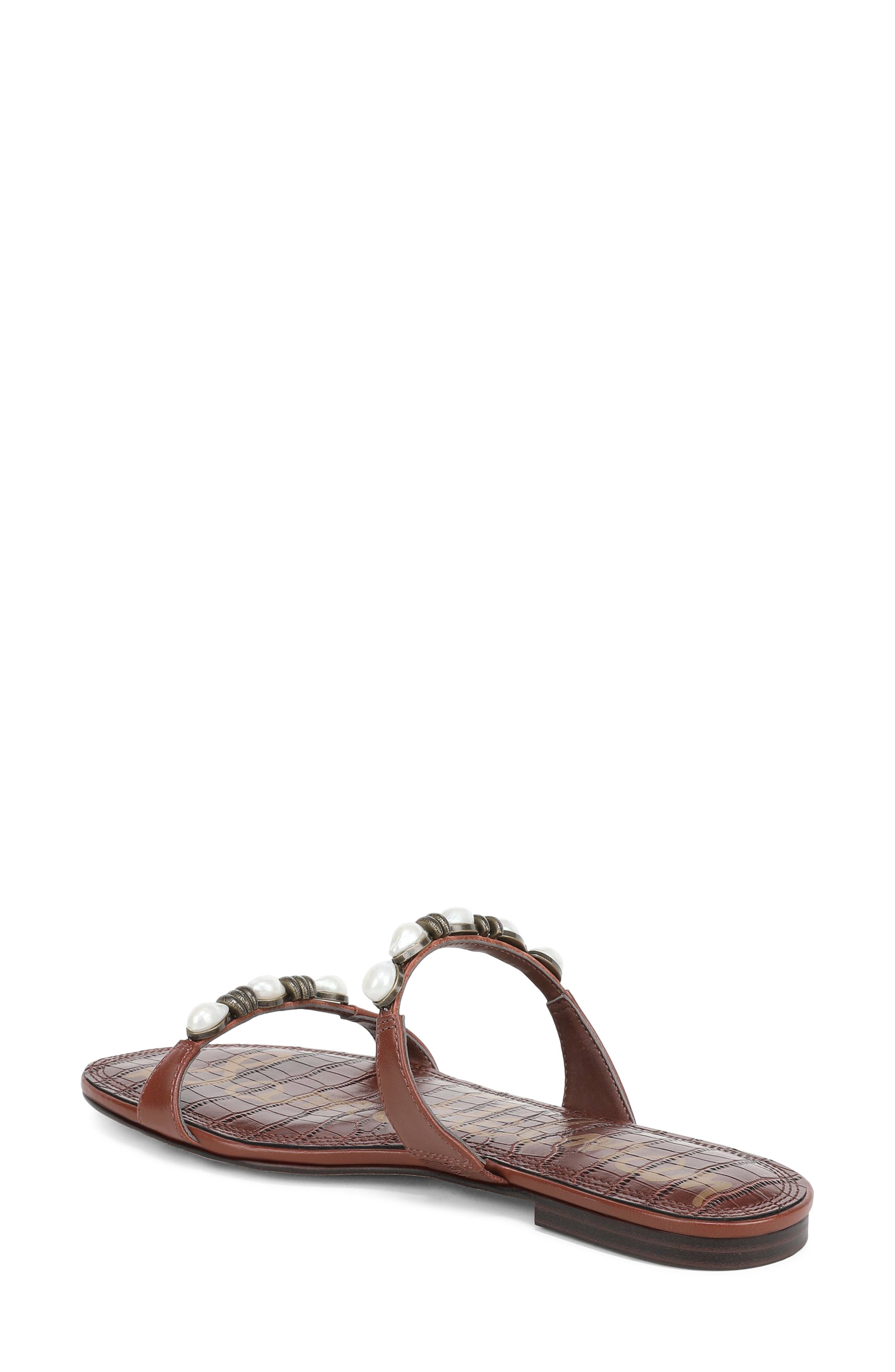 Sam Edelman Cian Slide Sandal, Alternate, color, Burnt Brandy