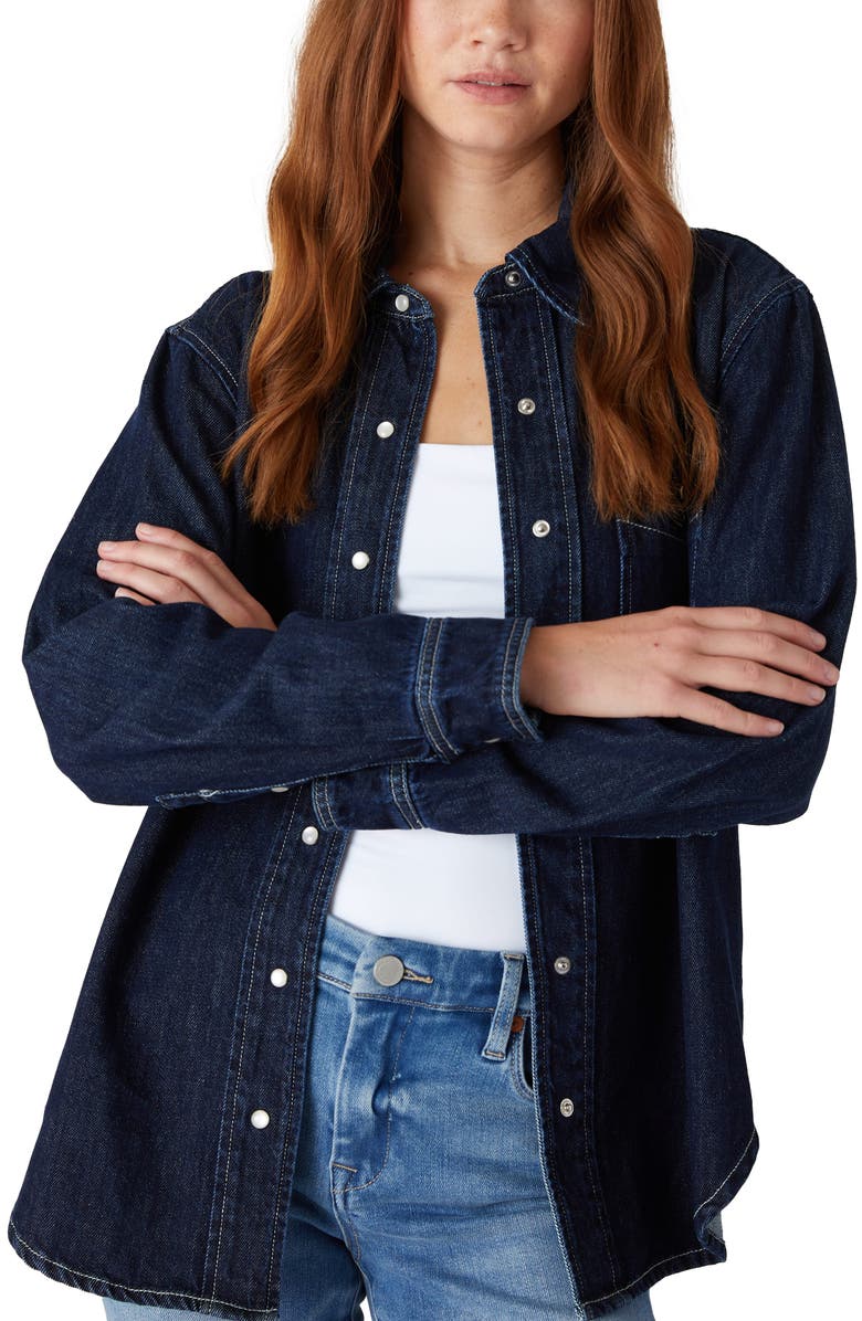 BLANKNYC Denim Shirt, Alternate, color, 