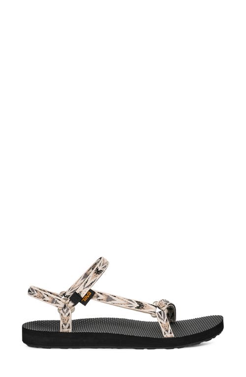 Shop Teva Original Universal Slim Sandal In Archive Wings White/black