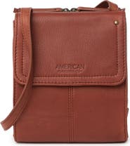 AMERICAN LEATHER CO. Kansas Foldover Crossbody Bag