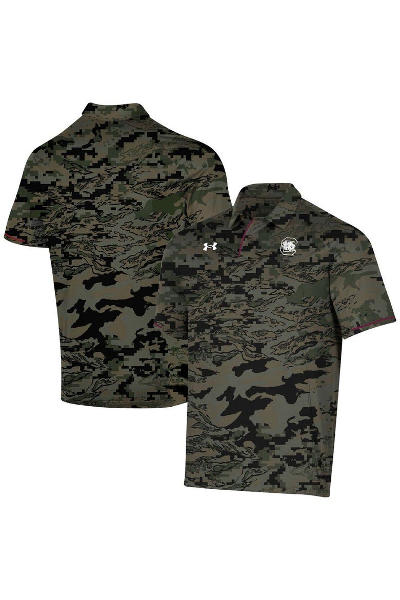 Men's Under Armour Camo South Carolina Gamecocks Freedom Polo, Alternate, color, Camo