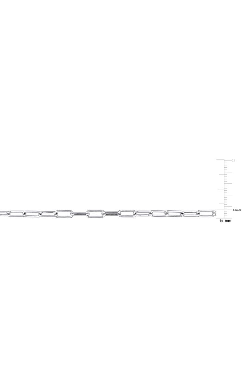 DELMAR Paperclip Chain Necklace, Alternate, color, Silver