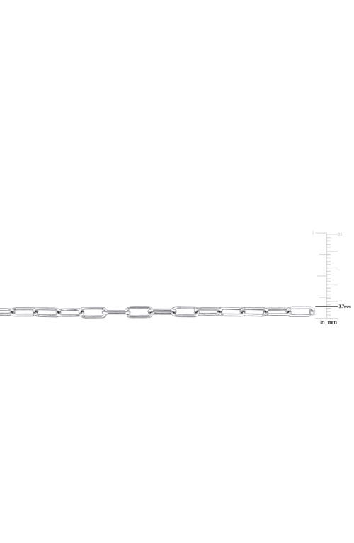 Delmar Paperclip Chain Necklace In Metallic