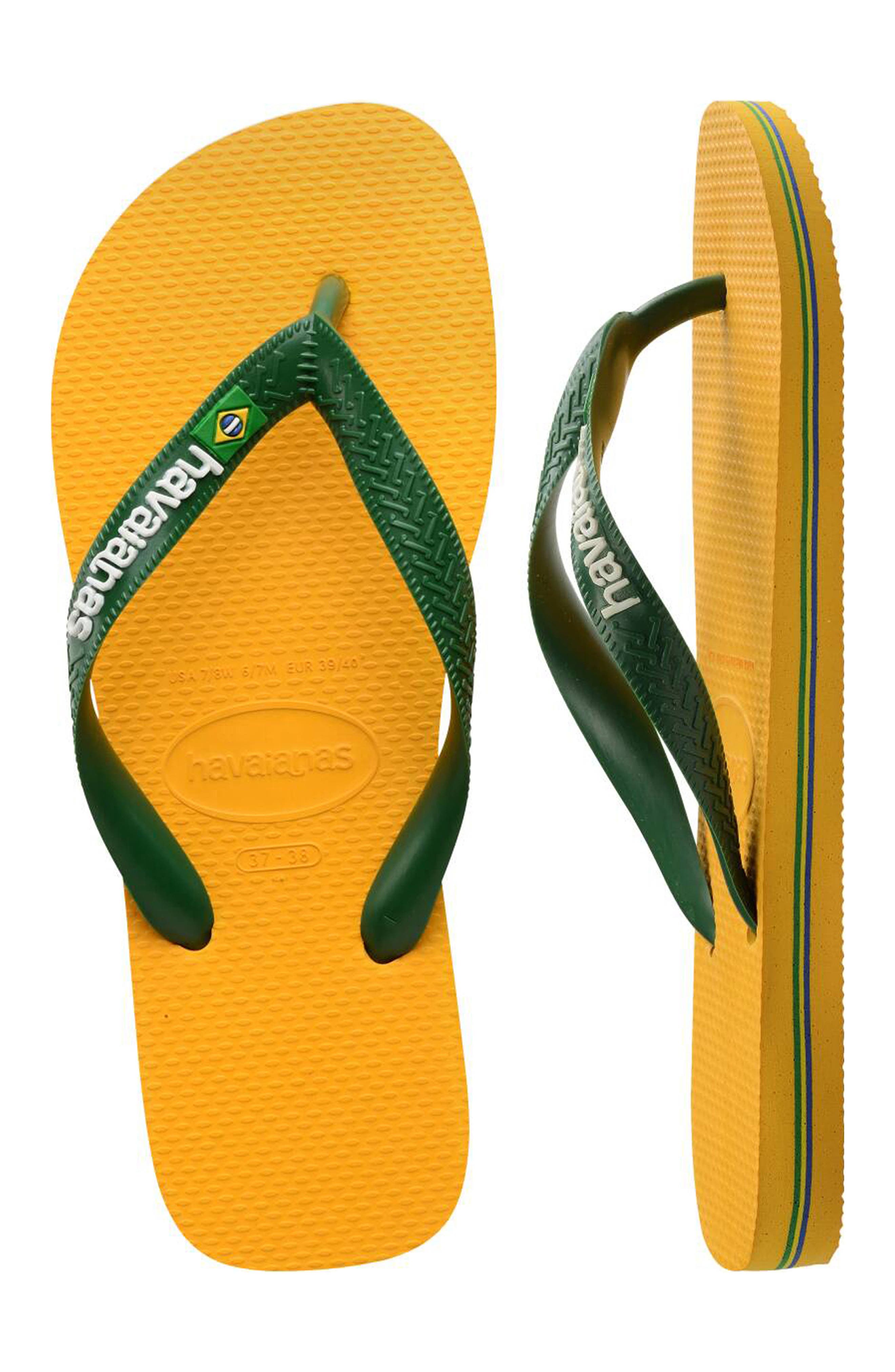 Havaianas Brazil Logo Flip Flop, Alternate, color, 