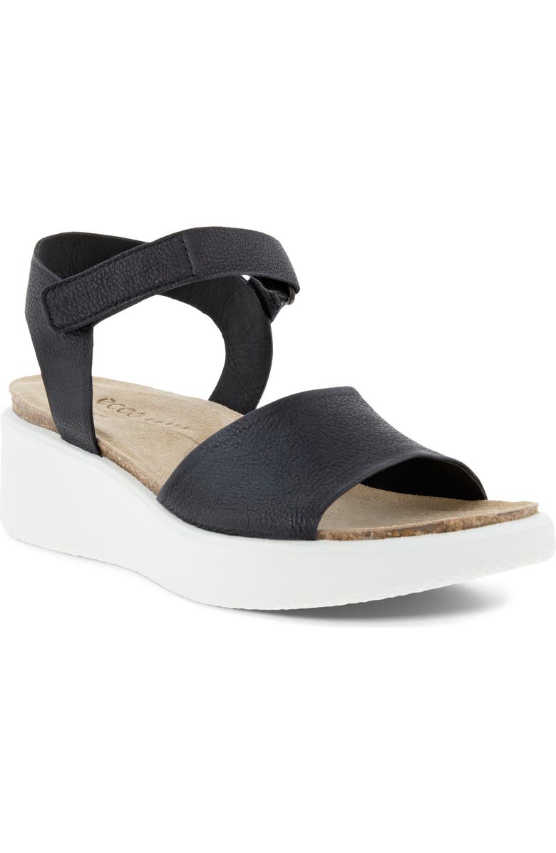 ECCO CORKSPHERE<sup>™</sup> Flowt Wedge Cork Sandal, Main, color,