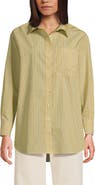 Lands' End No Iron Oversized Poplin Extra Long Tunic