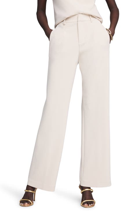 Wide Leg Scuba Knit Pants