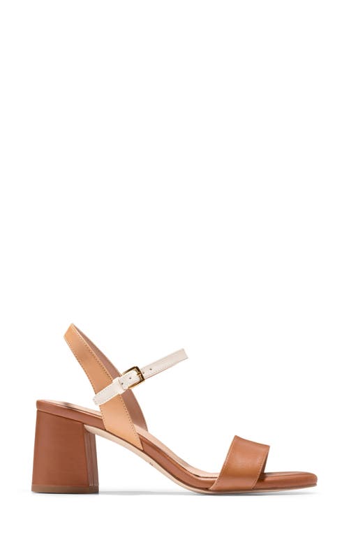 Shop Cole Haan Josie Block Heel Sandal In British Tan/biscuit/ivory