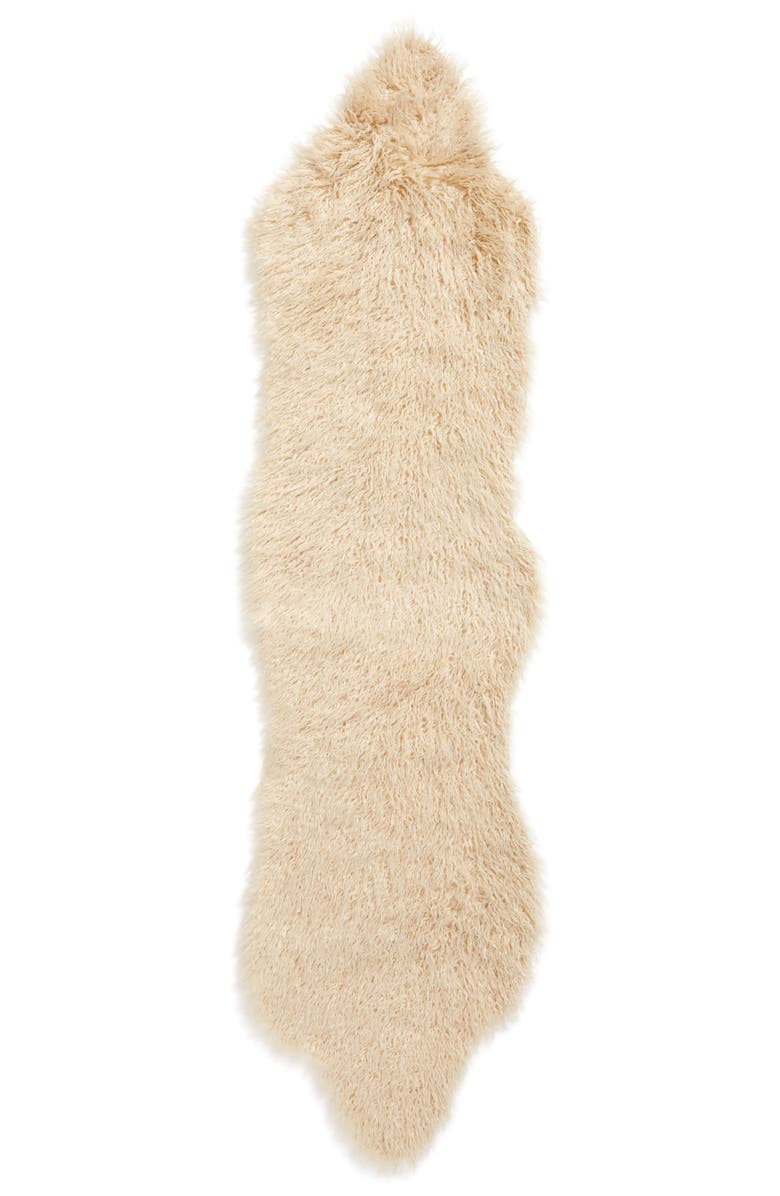 Treasure & Bond Curly Faux Fur Rug, Main, color, 
