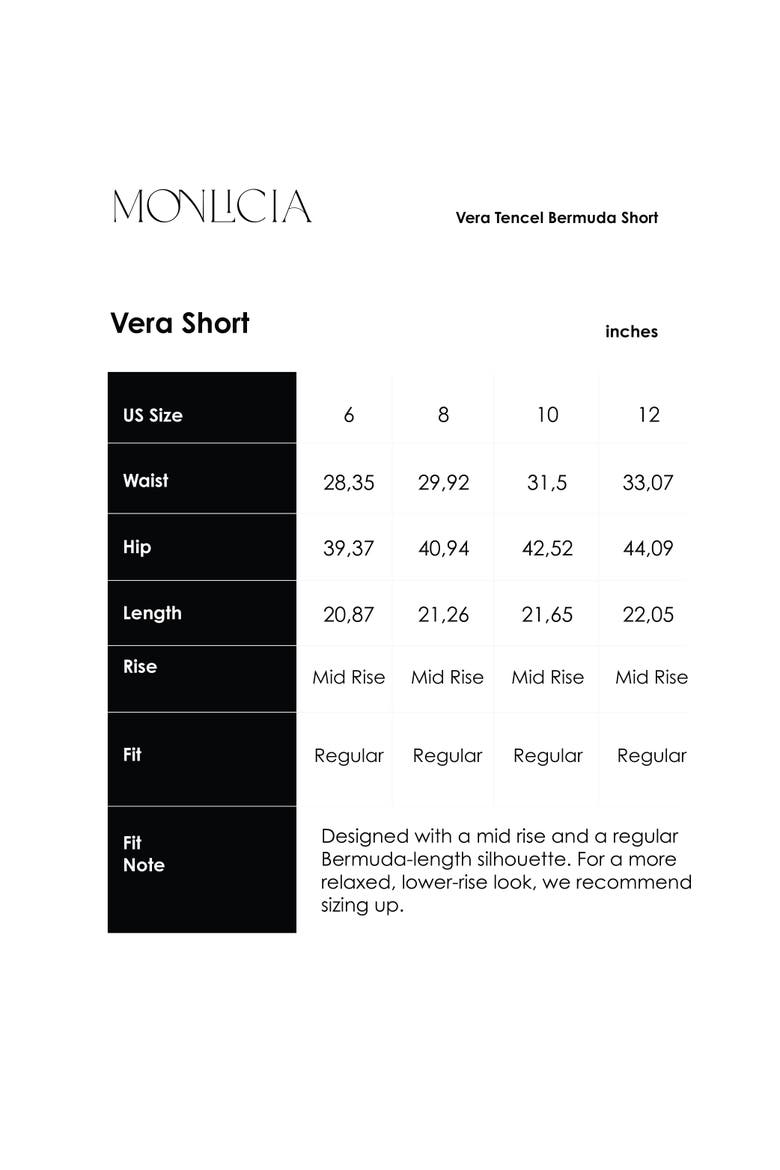 Vera Tencel Bermuda Short, Alternate, color, Brown