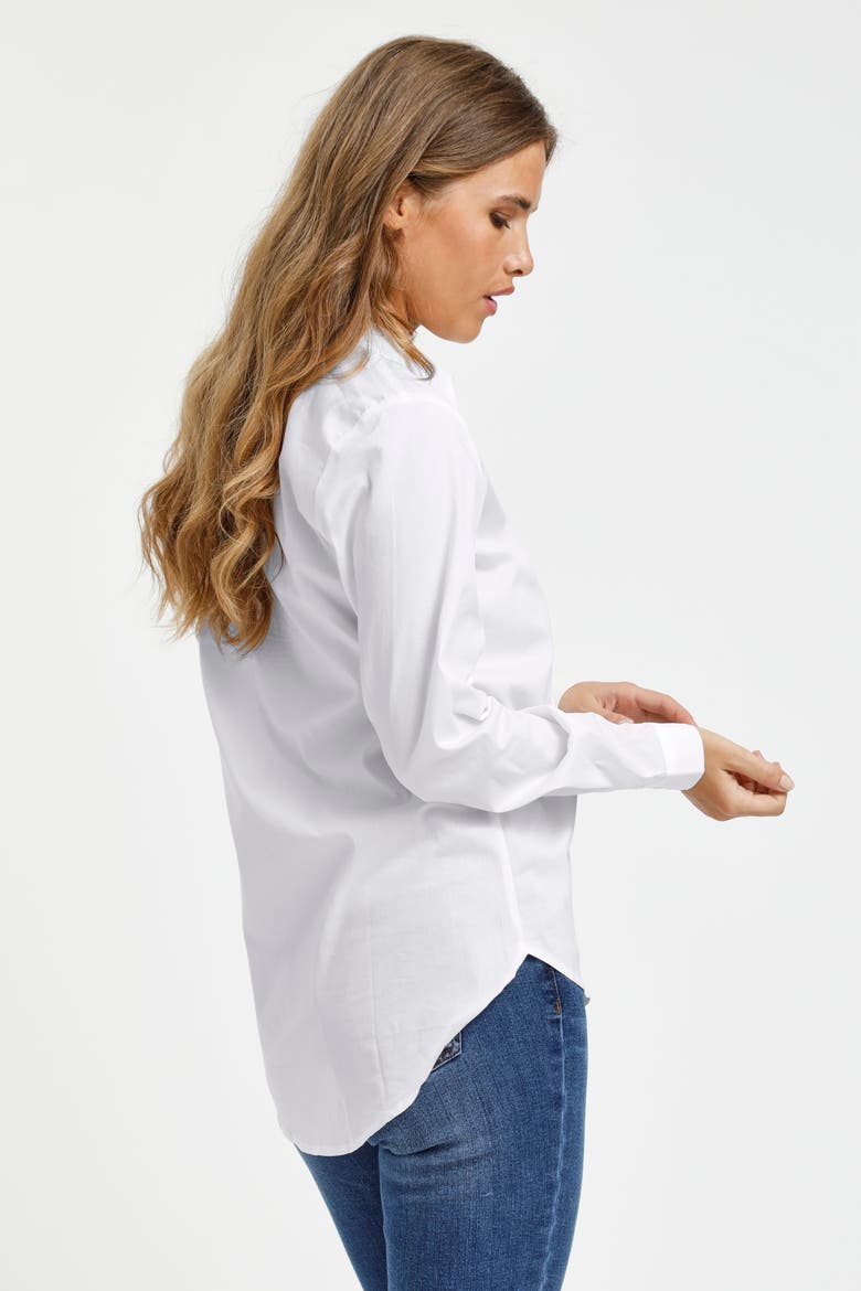 Scarlet Long Sleeve Shirt, Alternate, color, Optical White
