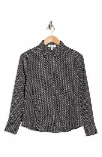 JASON WU Slim Fit Dot Print Button-Up Shirt