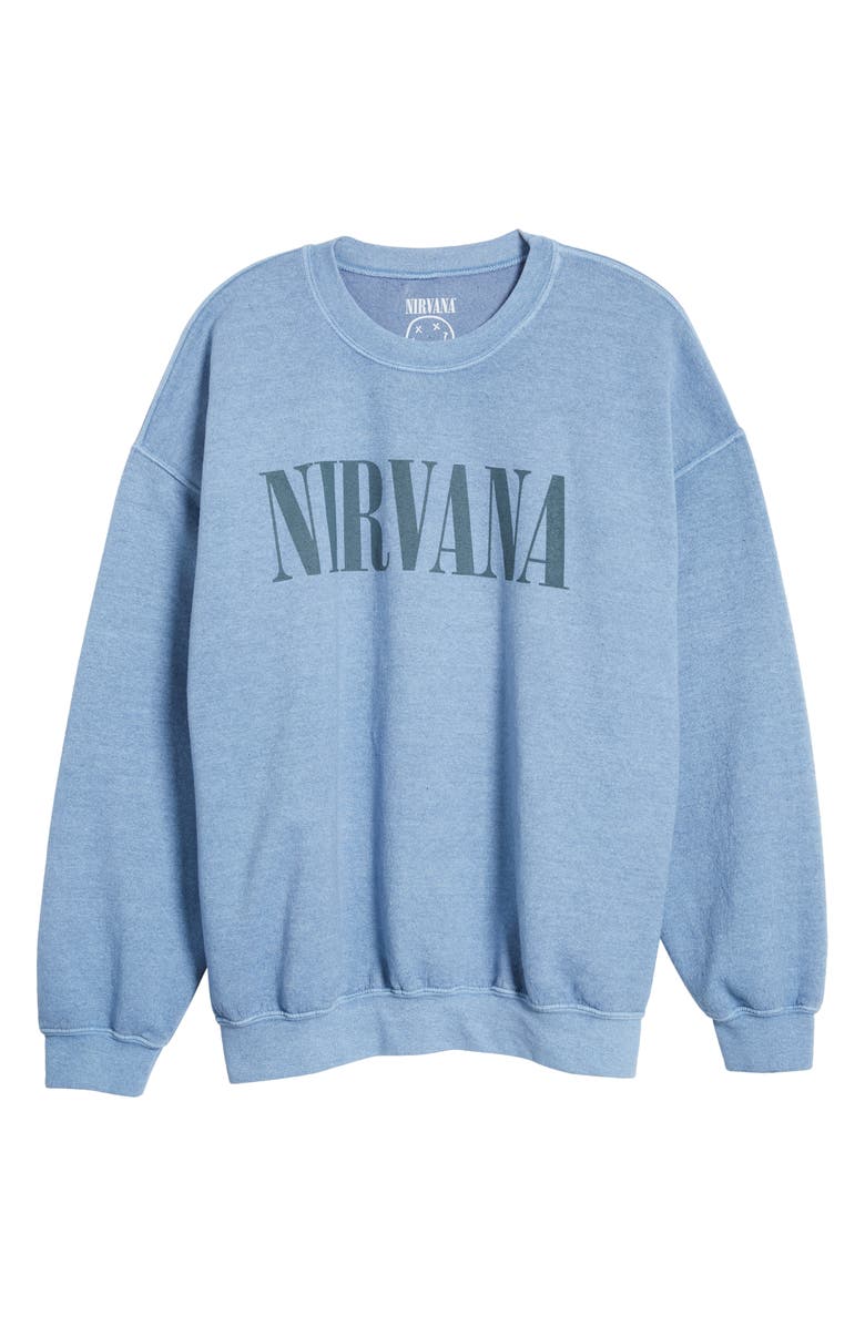 Merch Traffic Nirvana Smiley Graphic Sweatshirt, Main, color,