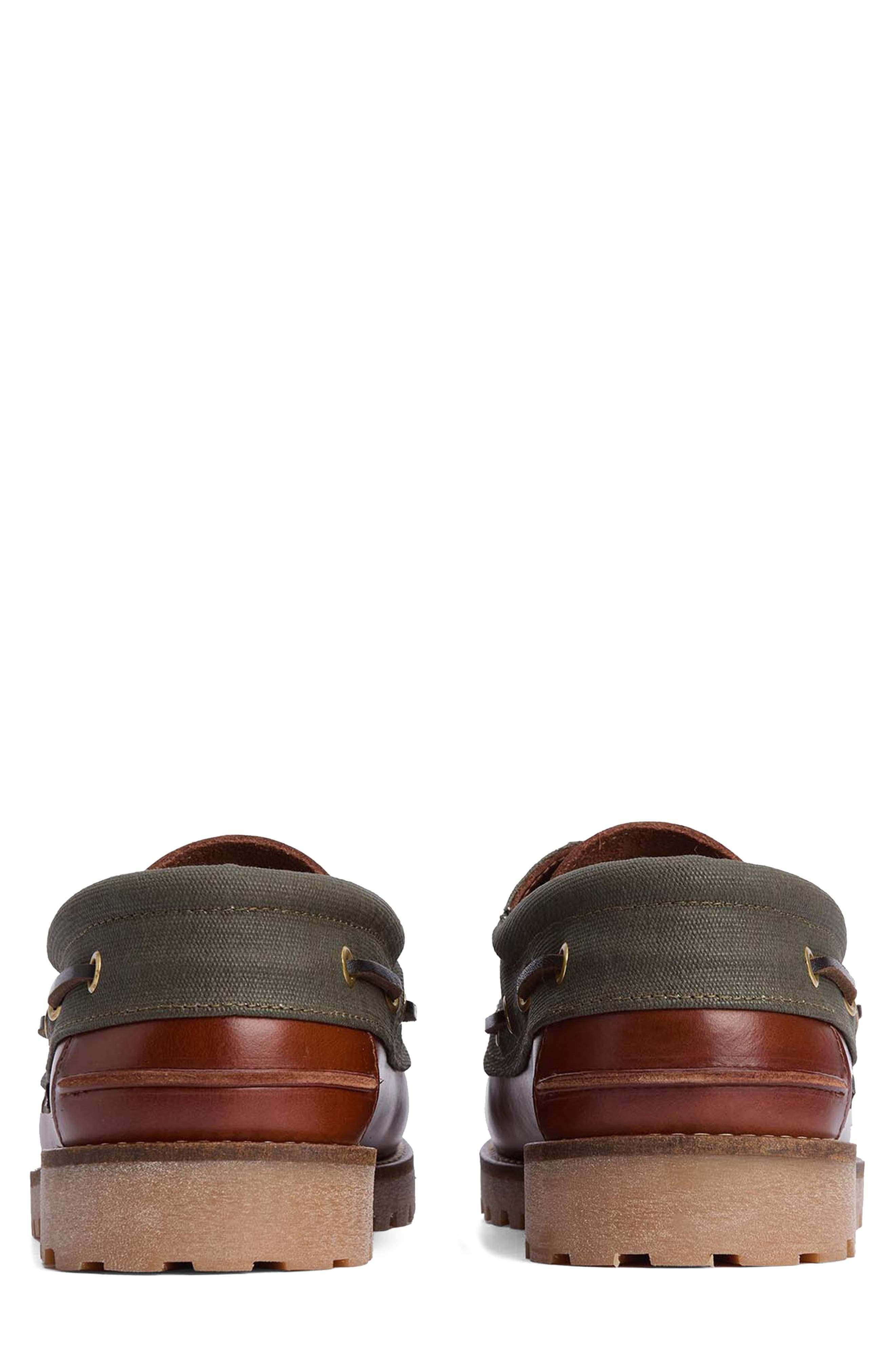 Barbour Deck Boat Shoe, Alternate, color, Mahogany