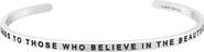 Mantra The Future Belongs To Those Who Believe In The Beauty Of Their Dreams bracelet