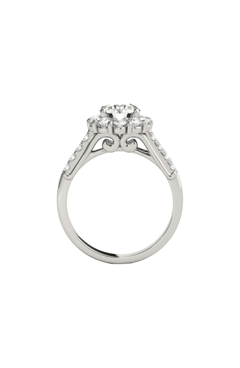 Bliss Diamond 3ct Halo Diamond Engagement Wedding Ring White, Yellow, or Gold Lab Grown, Alternate, color, 