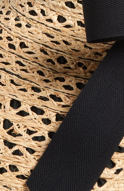 Gigi Burris Millinery Margot Packable Wide Brim Visor In Neutral