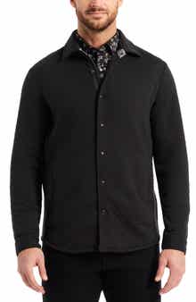 Robert Graham Downey Knit Snap Front Shirt Jacket