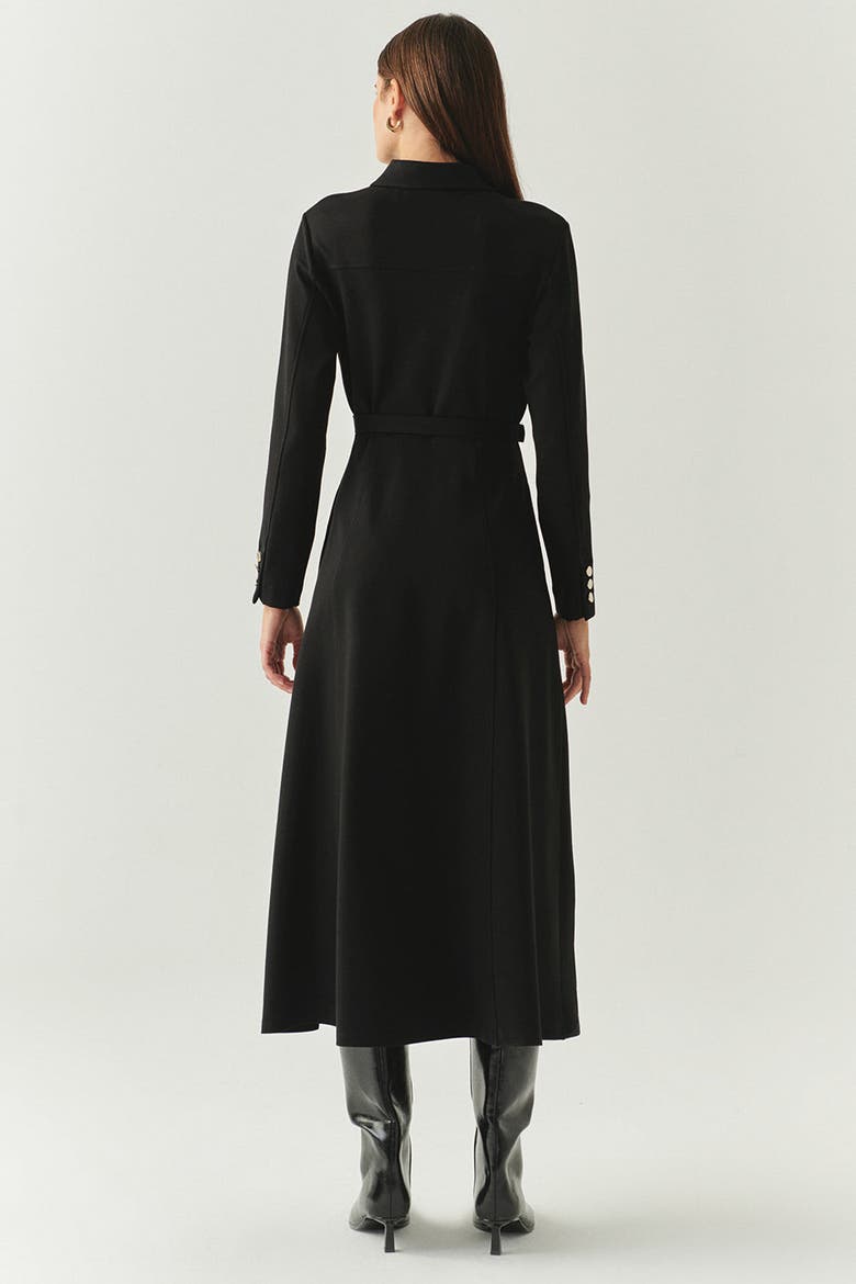 Georgina Knit Midi Dress, Alternate, color, BLACK